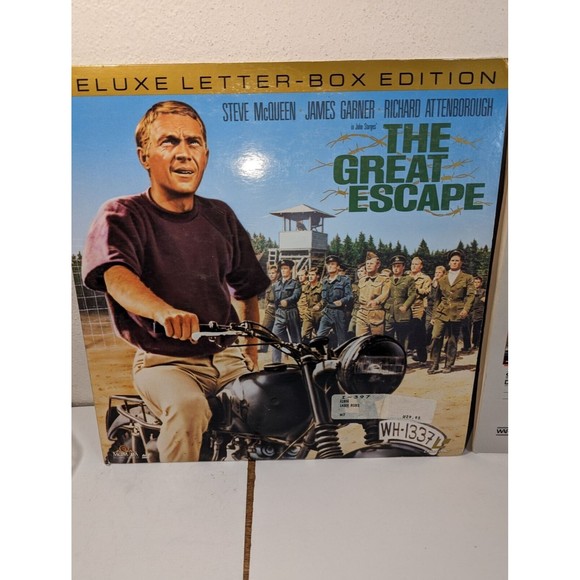 The Great escape and Bullet laserdisc Steve Mc Queen Bundle Untested - Picture 2 of 7